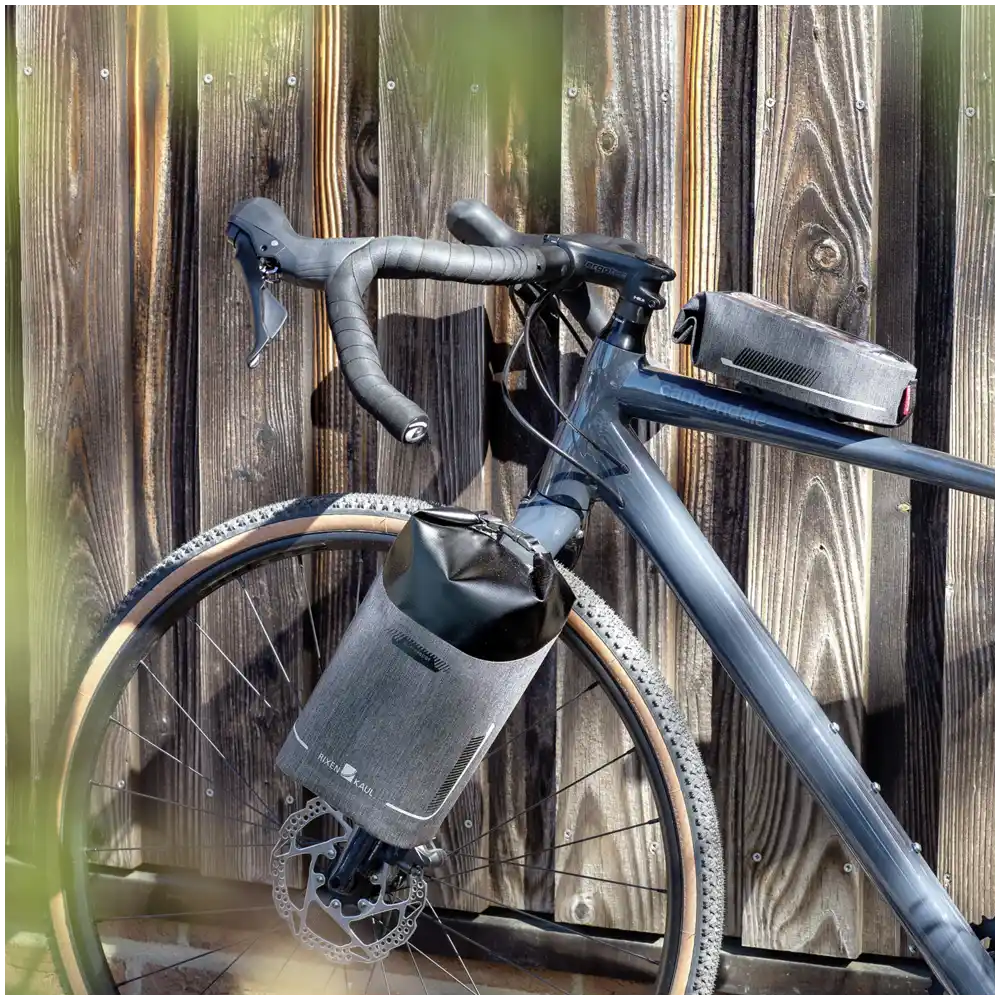 KLICKfix Bikepack Fork Waterproof  grau Gabeltasche