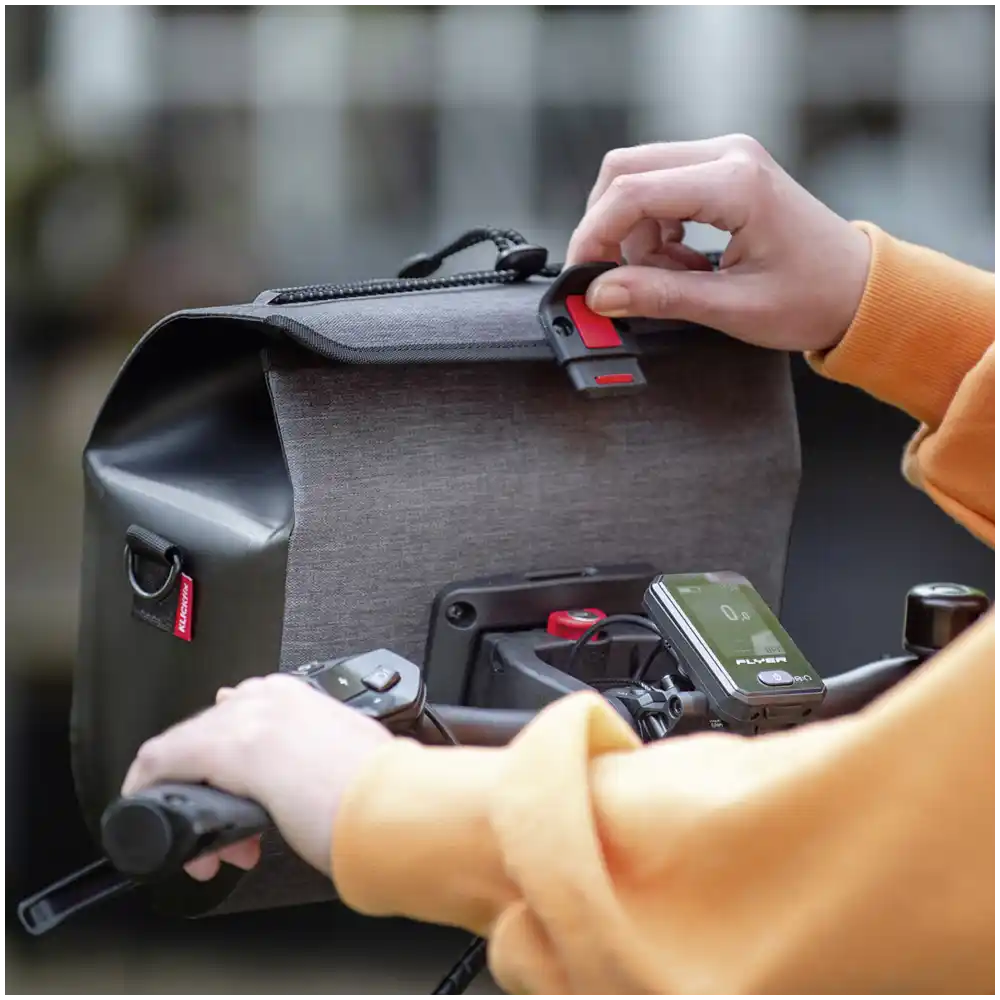 KLICKfix Baggy Waterproof  grau Lenkertasche