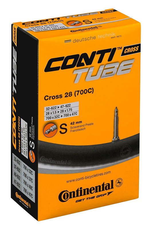 Continental Fahrradschlauch SV Ventil 28" Cross 42 mm 32/47-622