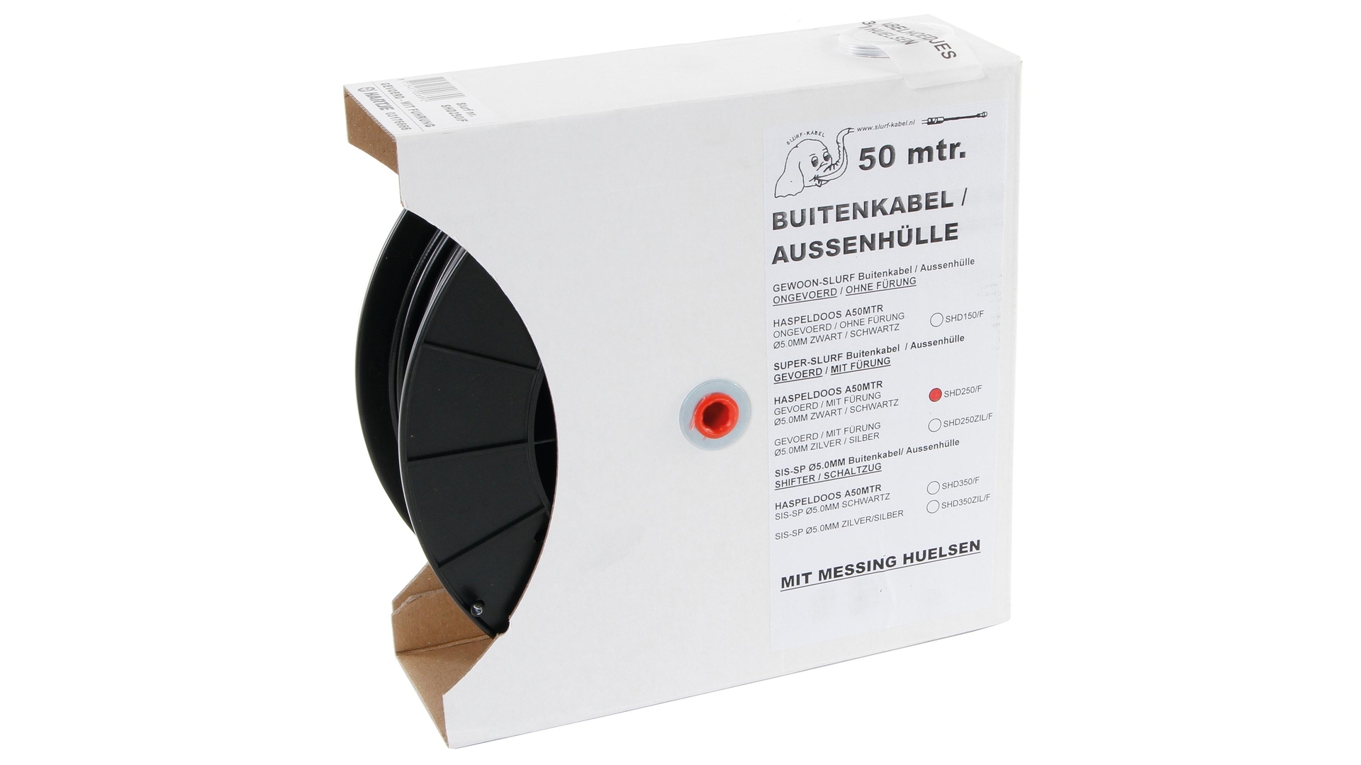 BREMSZUGAUSSENHUELLE 50 M HASPEL SCHW/TEFLON M.HUEL
