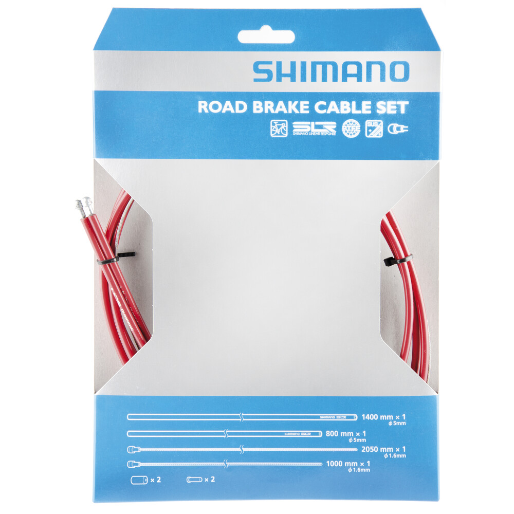 Bremszug-Set Road SIL-TEC beschichtet Rot