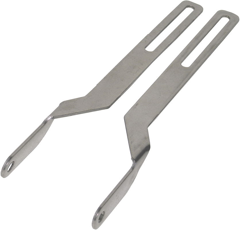 Pletscher Gepäckträgerbefestigung Rahmenöse silber poliert 235 mm