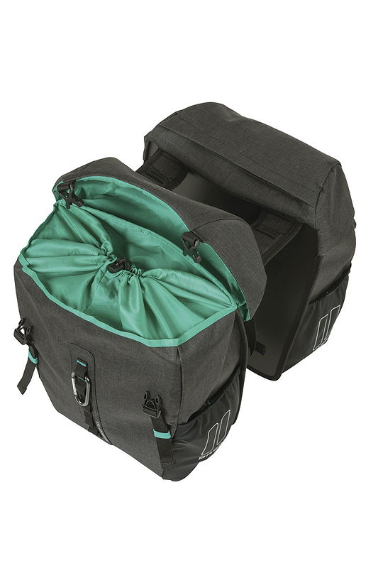 Basil Doppelpacktasche Discovery 365D schwarz melee
