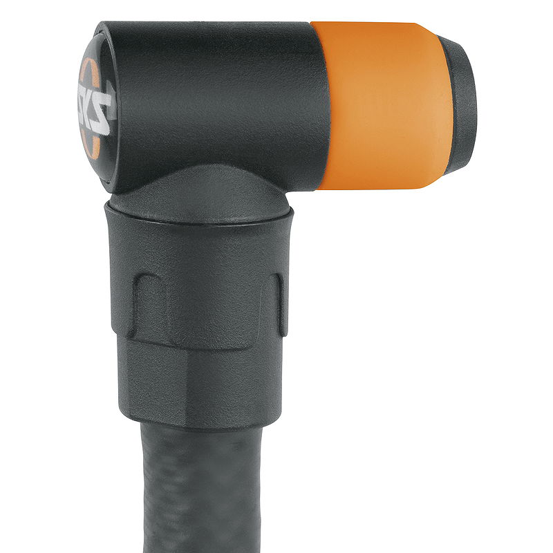 SKS Pumpenkopf für Schwalbe Clik Valve schwarz/orange