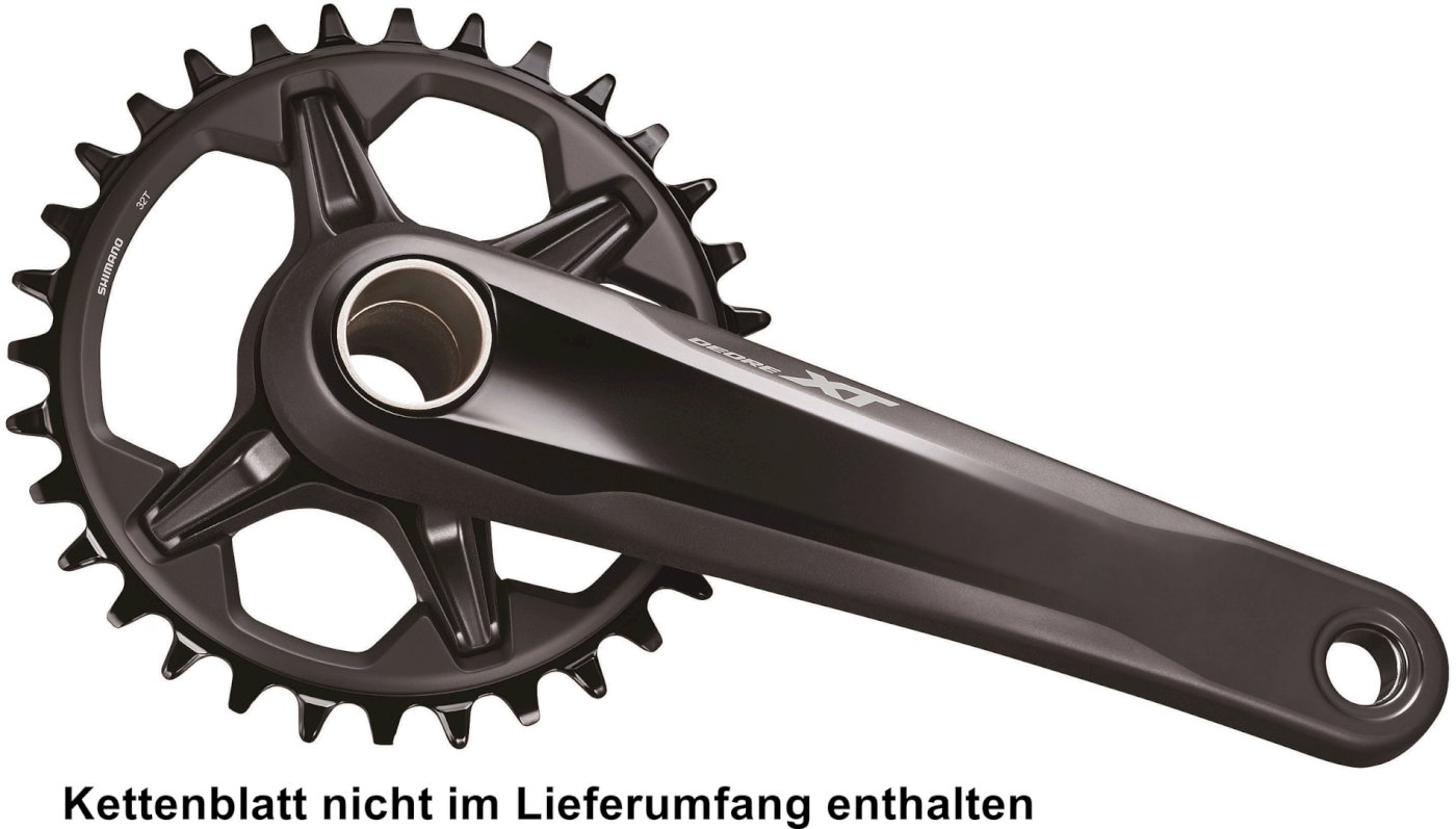 Shimano Kurbelarmsatz XT FCM81001 Hollow. II ohne Kettenblätter schwarz 175 mm IFCM81001EXXT