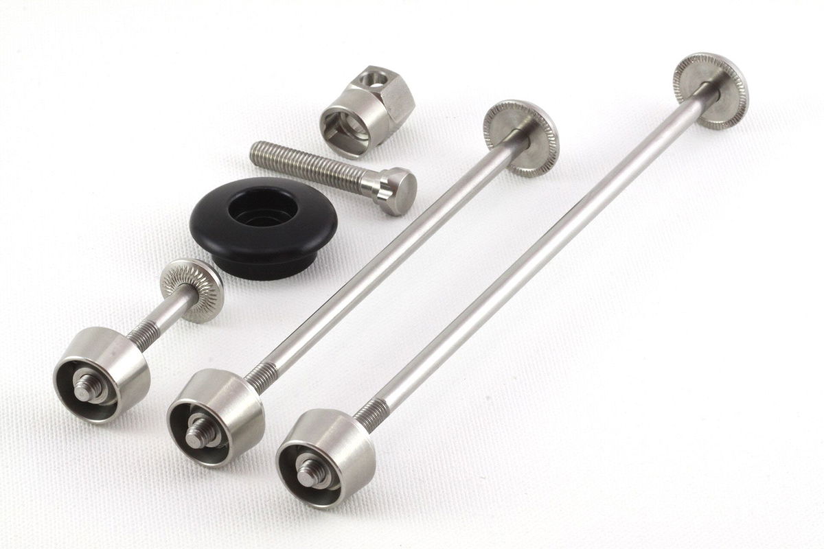 PITLOCK Schnellspannachsen Set 02/GA B Edelstahl silber