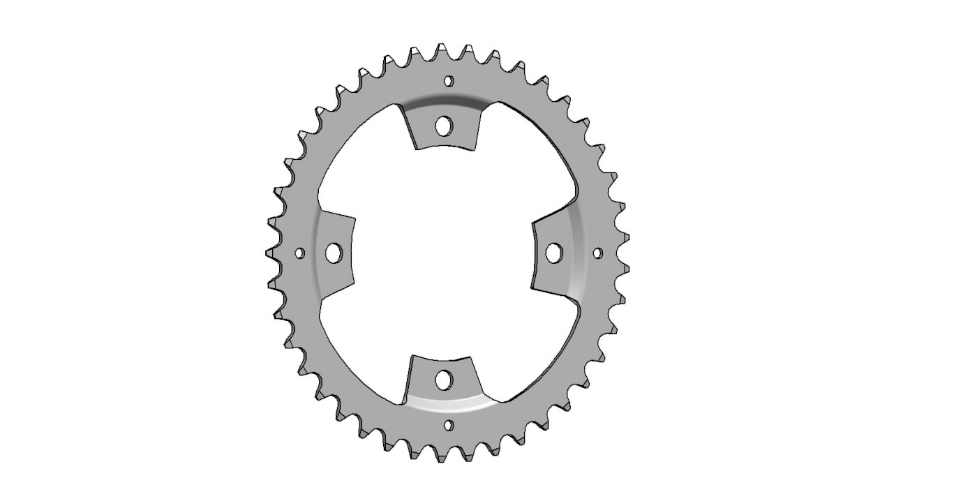 Esjot Kettenblatt für Panasonic 1/2" x 3/32" + 1/2"x11/128"  gekröpft 41 Zähne