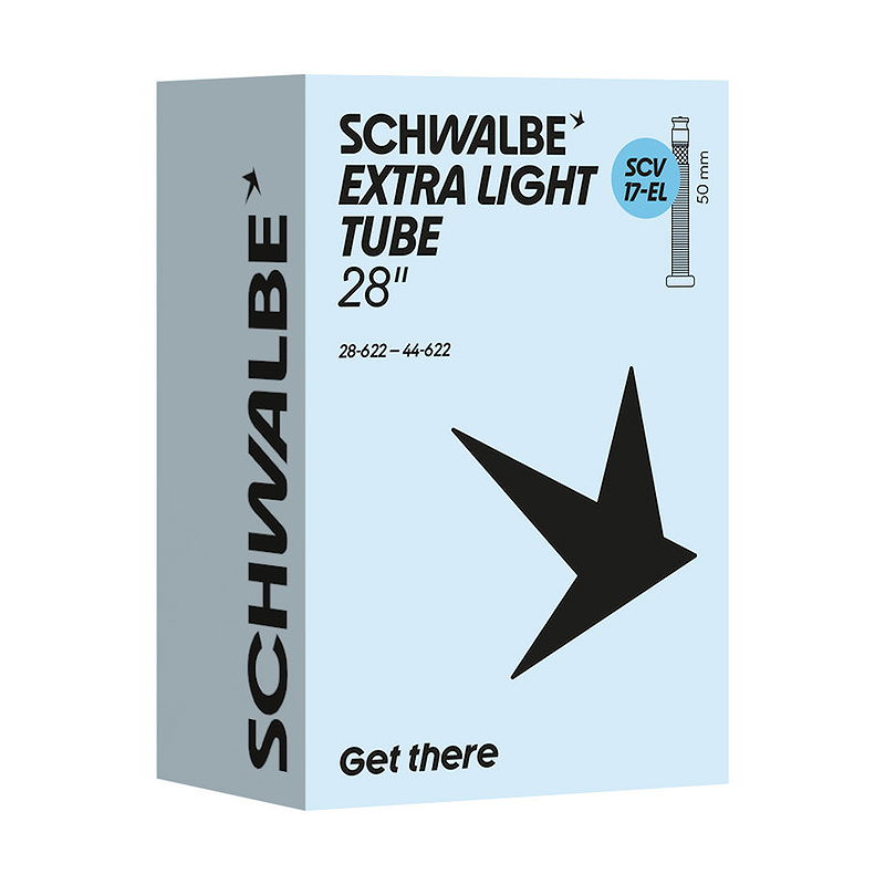 Schwalbe Fahrradschlauch Extra Light Nr. 17 28" Extra Light SCV 50 mm 28/44-622