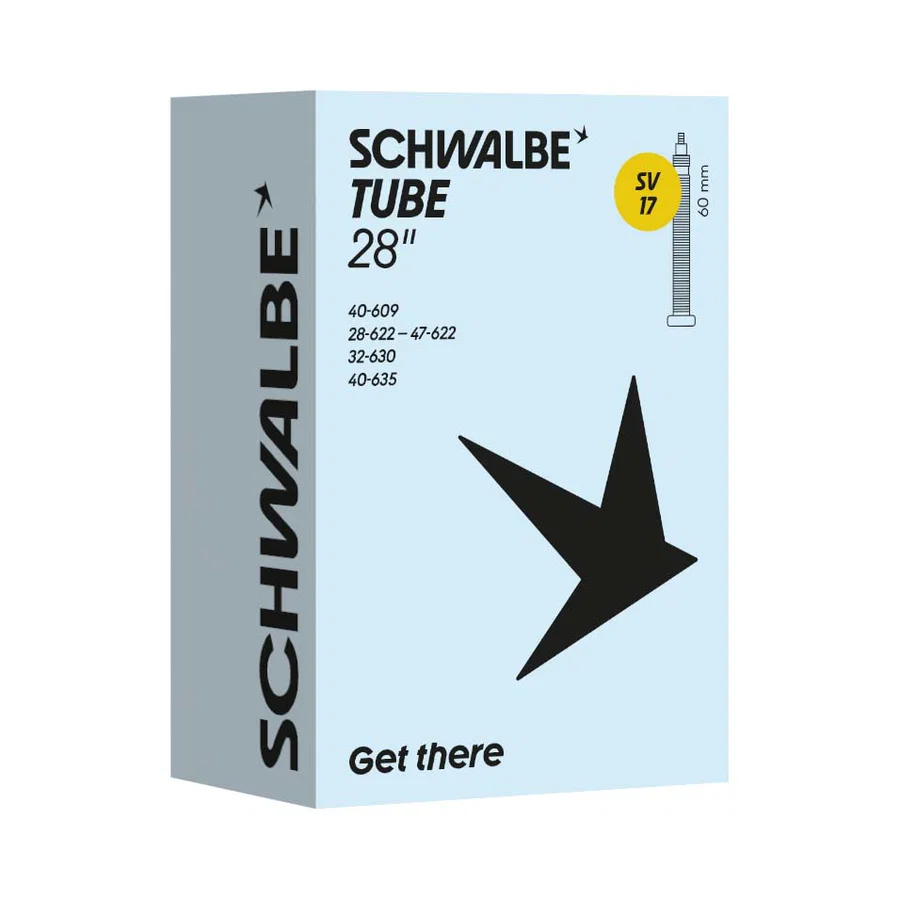 Schwalbe Fahrradschlauch SV Ventil Nr. 17  28" 60 mm 28/47-622/635