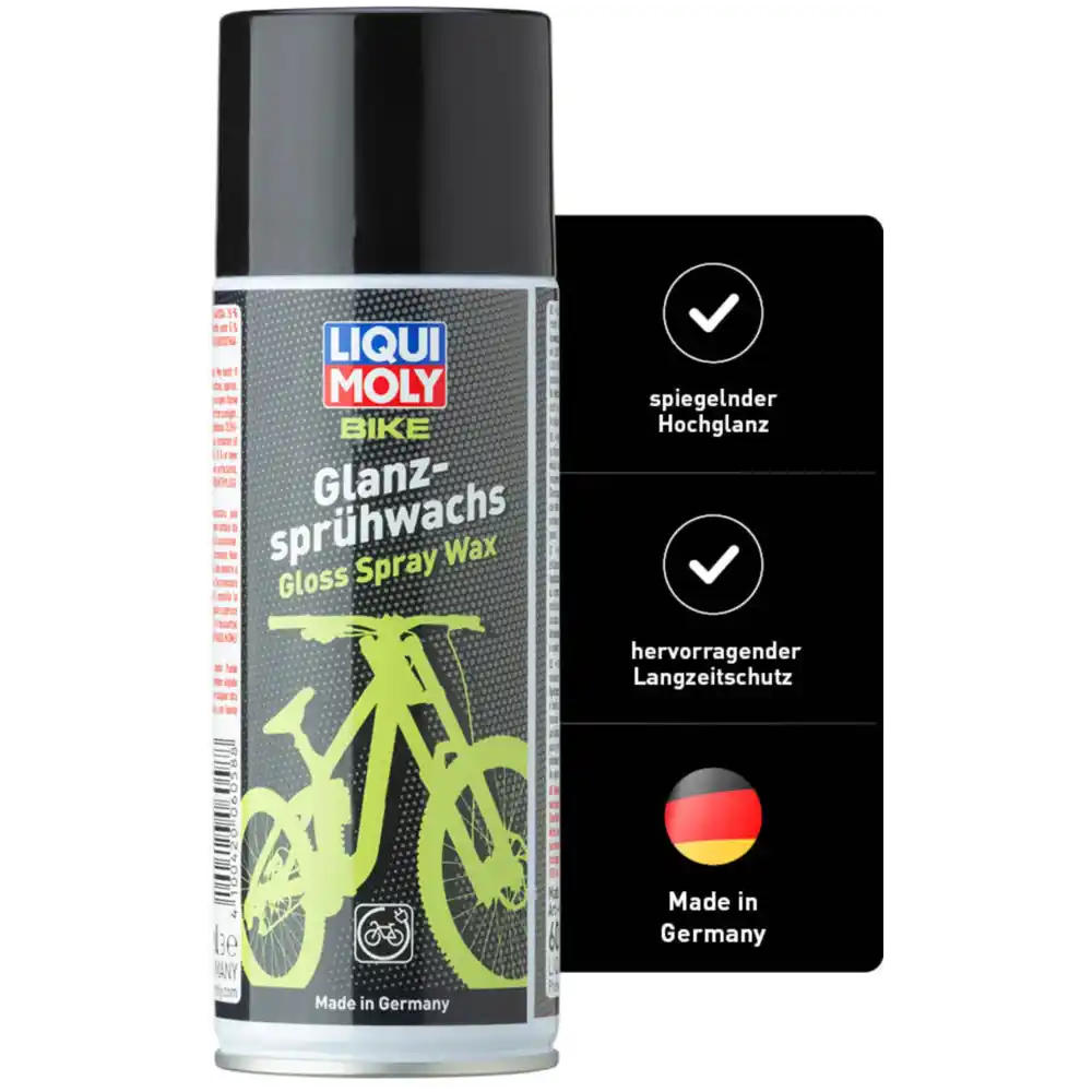 LIQUI MOLY  Bike Glanzsprühwachs 400 ml schwarz