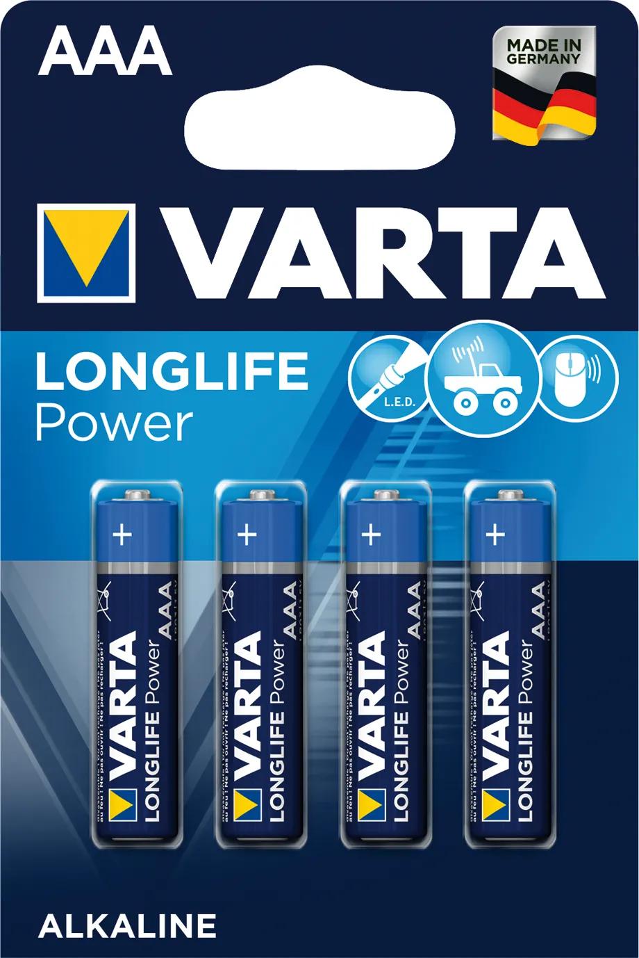 POWER MICRO LONGLIFE VARTA 4-ER BLISTER AAA