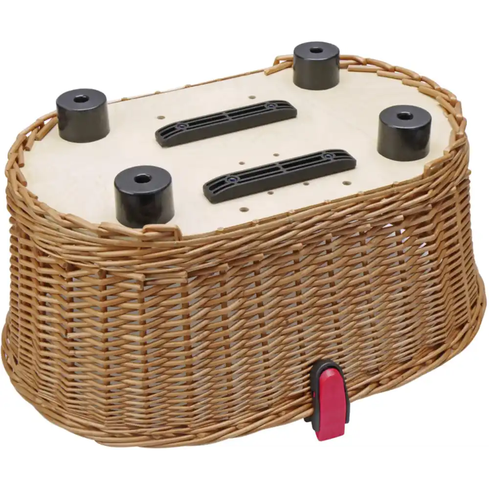 KLICKfix Tierkorb Doggy Basket zur Festmontage am Gepäckträger, inkl. Wetterschutz braun