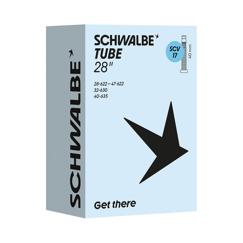 Schwalbe Fahrradschlauch SCV Ventil Nr. 17 28" SCV 40 mm 28/47-622/635