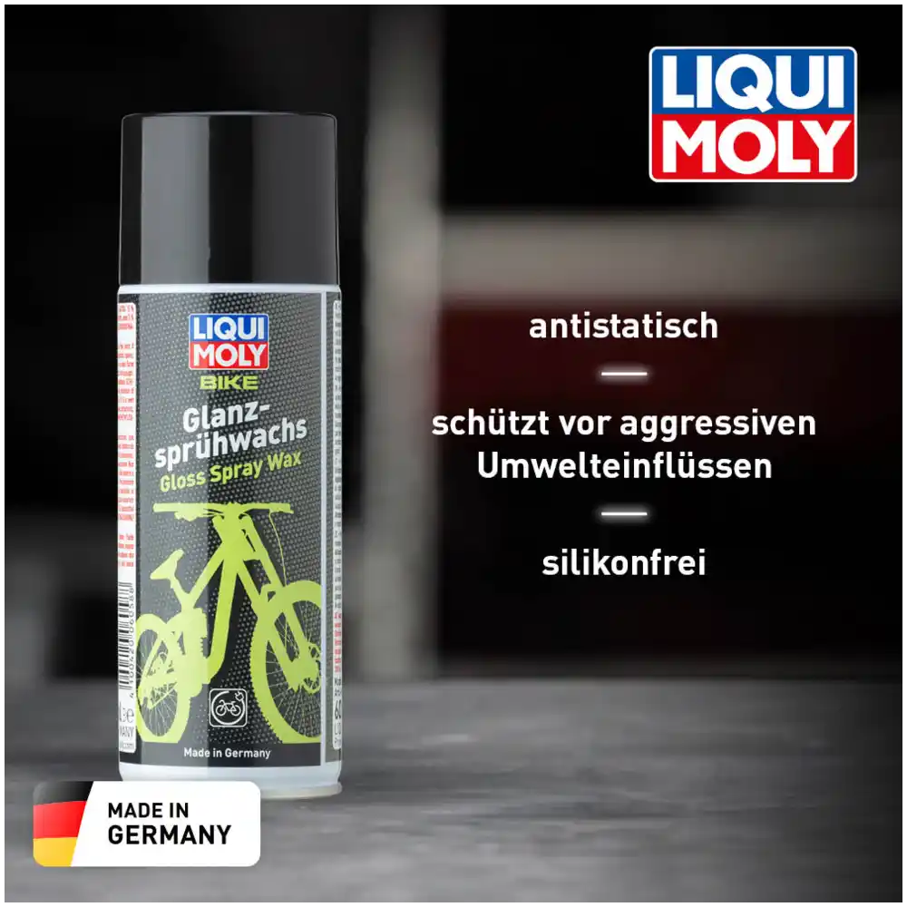 LIQUI MOLY  Bike Glanzsprühwachs 400 ml schwarz