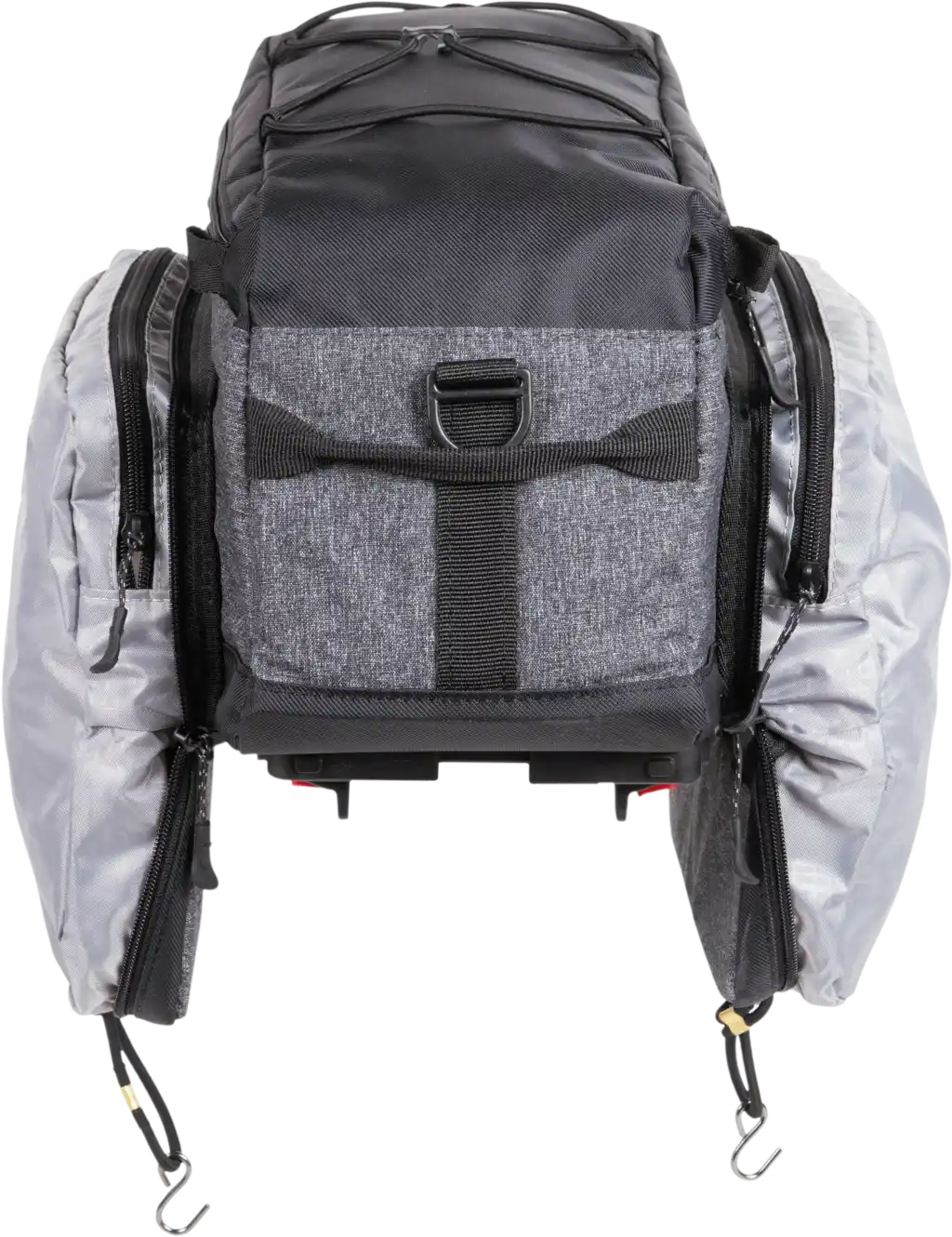 Norco Danbury Gepäckträgertaschen mit KLICKfix UniKlip 2 Adapter grau / schwarz