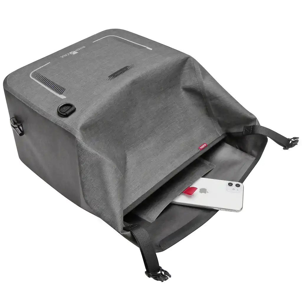 KLICKfix Lenkertasche Lightpack Max Waterproof  grau