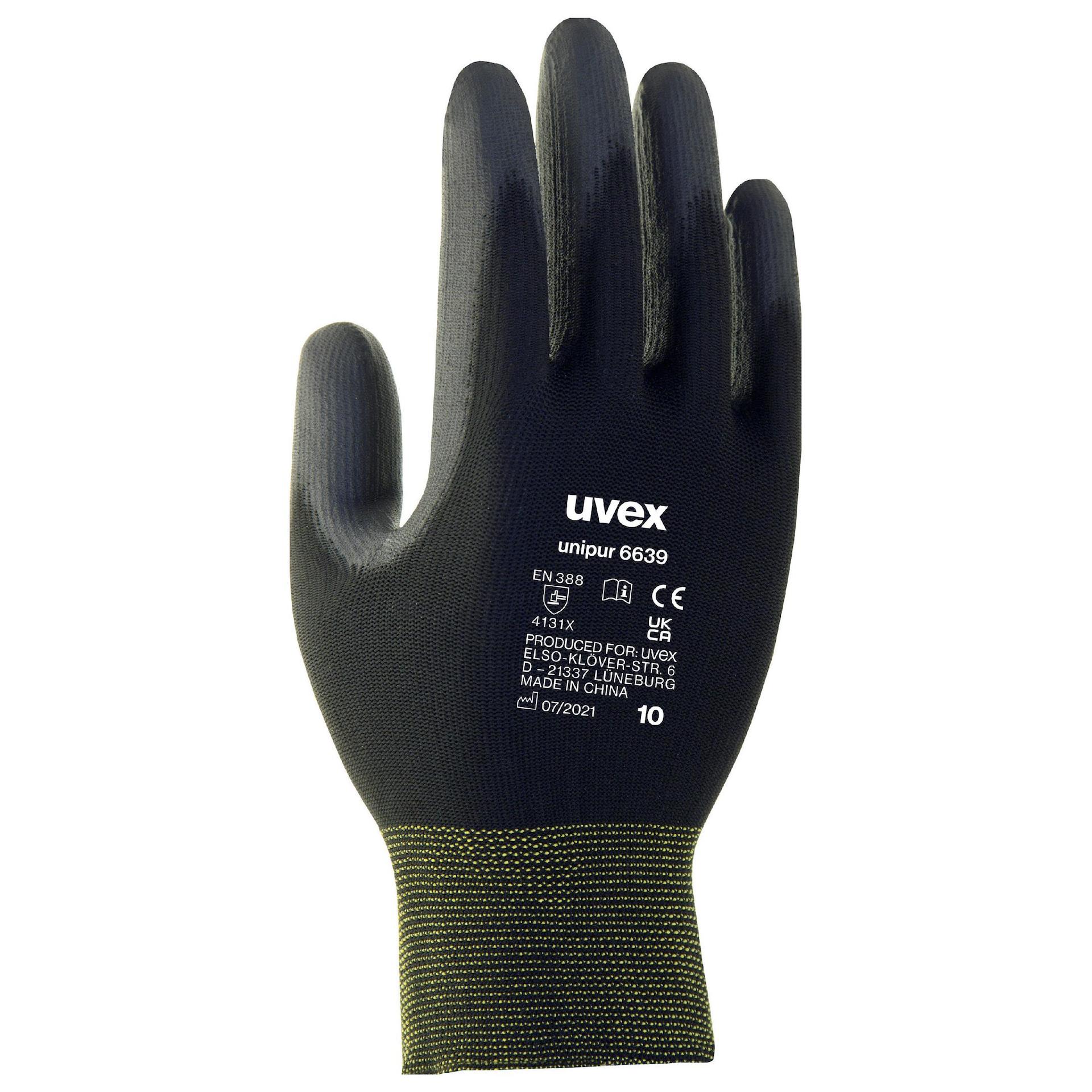 UVEX Werkstatthandschuhe unipur 6639 schwarz M (8)