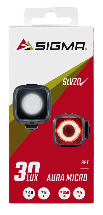 SIGMA LED Akkuleuchten Set AURA Micro Set schwarz
