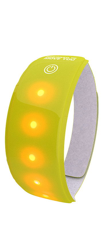 WOWOW LED-Reflex-Armband Light Band XL gelb