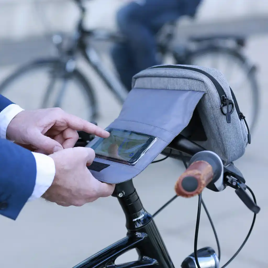 KLICKfix Smartbag Touch  grau Lenkertasche