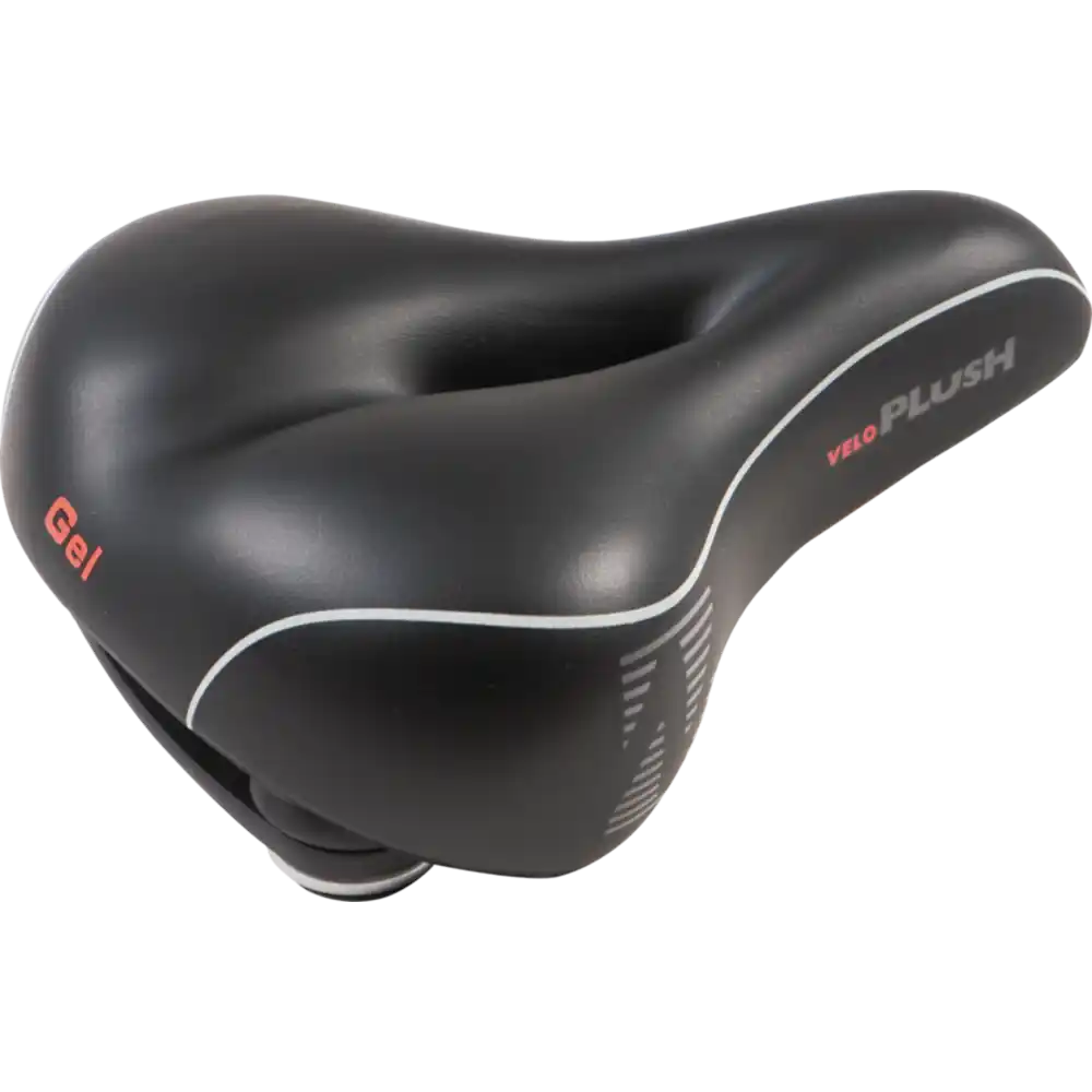 Velo Softgel Komfortsattel Damen  schwarz / grau/weiss