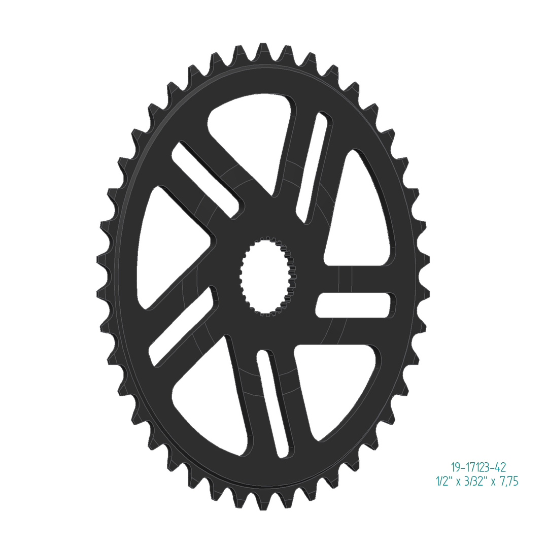 Esjot Kettenblatt für Bosch Gen 4 1/2" x 3/32"+1/2"x11/128" 38 Zähne