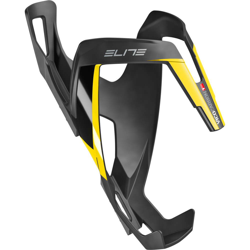 ELITE Flaschenhalter Vico Carbon Schwarz/Gelb Matt