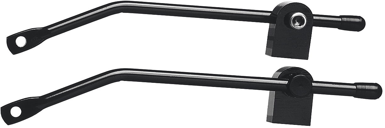 Pletscher Gepäckträgerbefestigung Rahmenöse Alu schwarz 66/185 mm