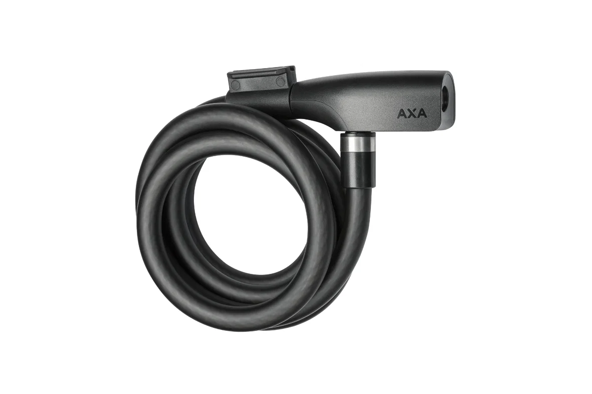 AXA Spiralkabelschloss Resolute  12 mm mattschwarz 180 cm