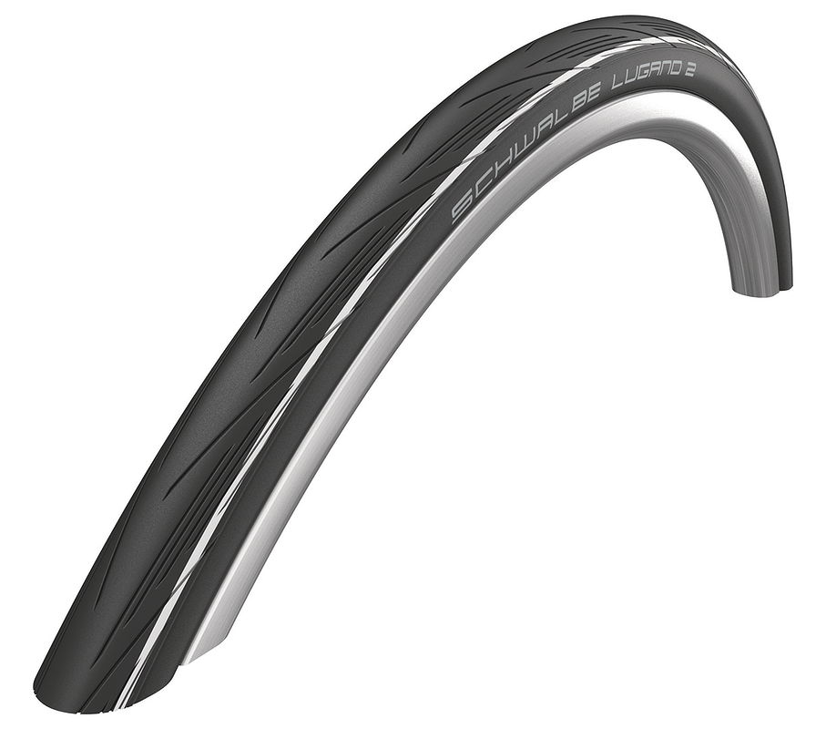 Schwalbe Fahrradreifen Lugano II HS 471 weiß Stripes 25-622 700x25C 11159023