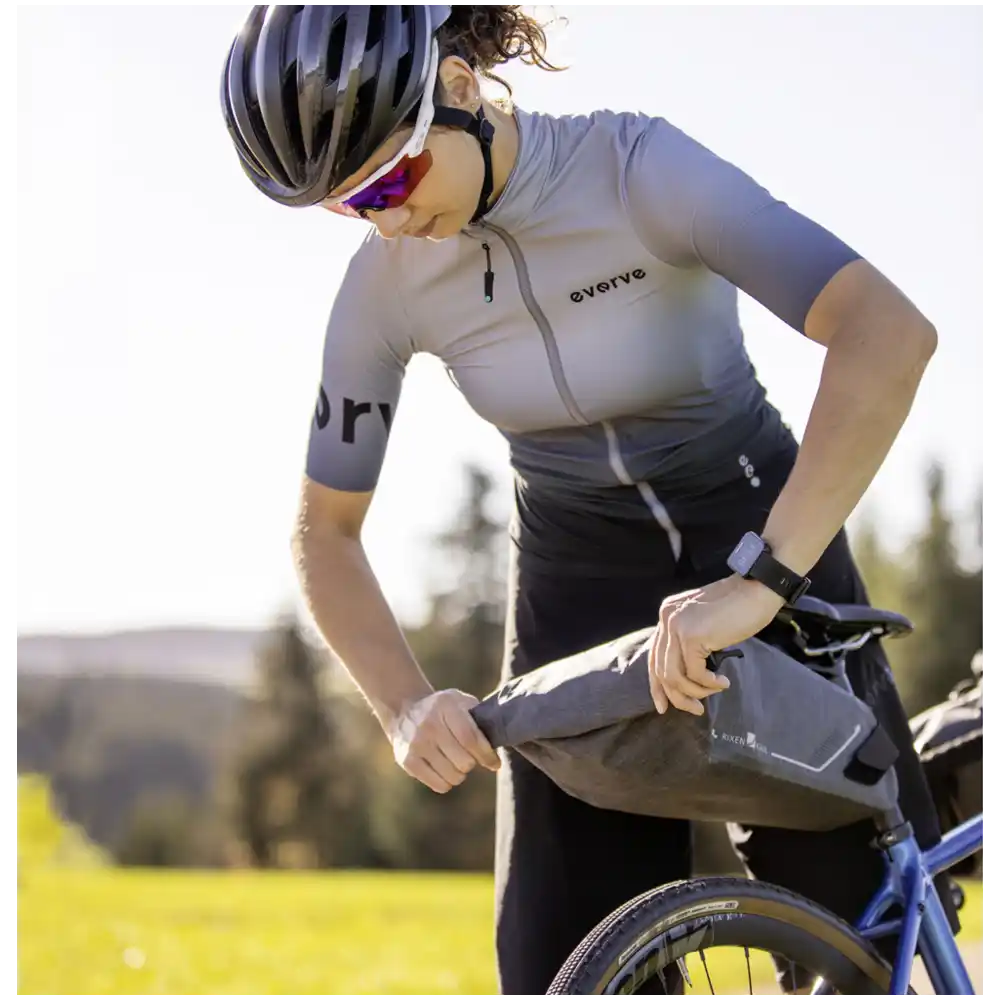 KLICKfix Bikepack X Compact Waterproof Inkl. Contour Sattel Adapter grau