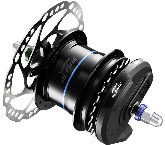 Getriebenabe ALFINE Di2 SG-S7051-8 36 Loch Schwarz