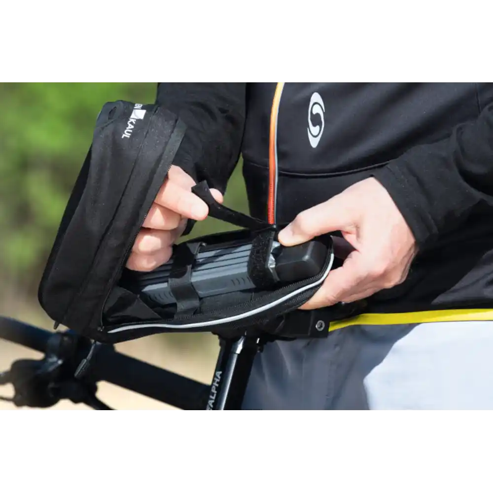 KLICKfix Bikepack Sport Expandable Satteltasche schwarz