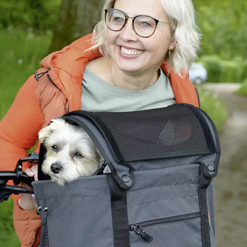 KLICKfix Tiertasche Doggy Sunshade  schwarz