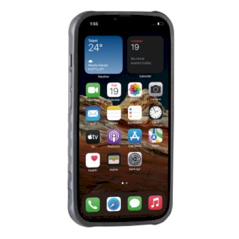 Topeak Smartphonehalter Ridecase für Apple iPhone 13 schwarz/grau