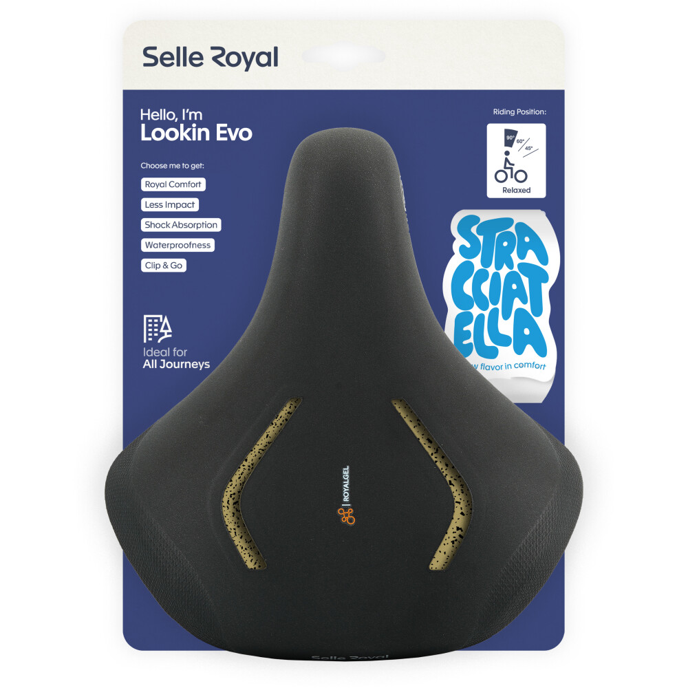 Selle Royal Fahrradsattel Lookin Evo Relaxed Unisex - Stracciatella ISCC+