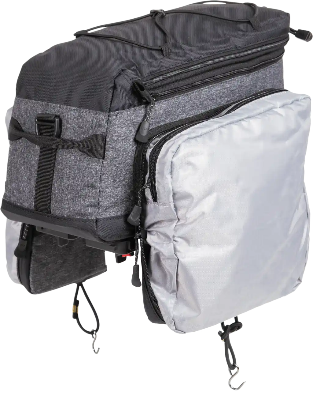 Norco Danbury Gepäckträgertaschen mit KLICKfix UniKlip 2 Adapter grau / schwarz