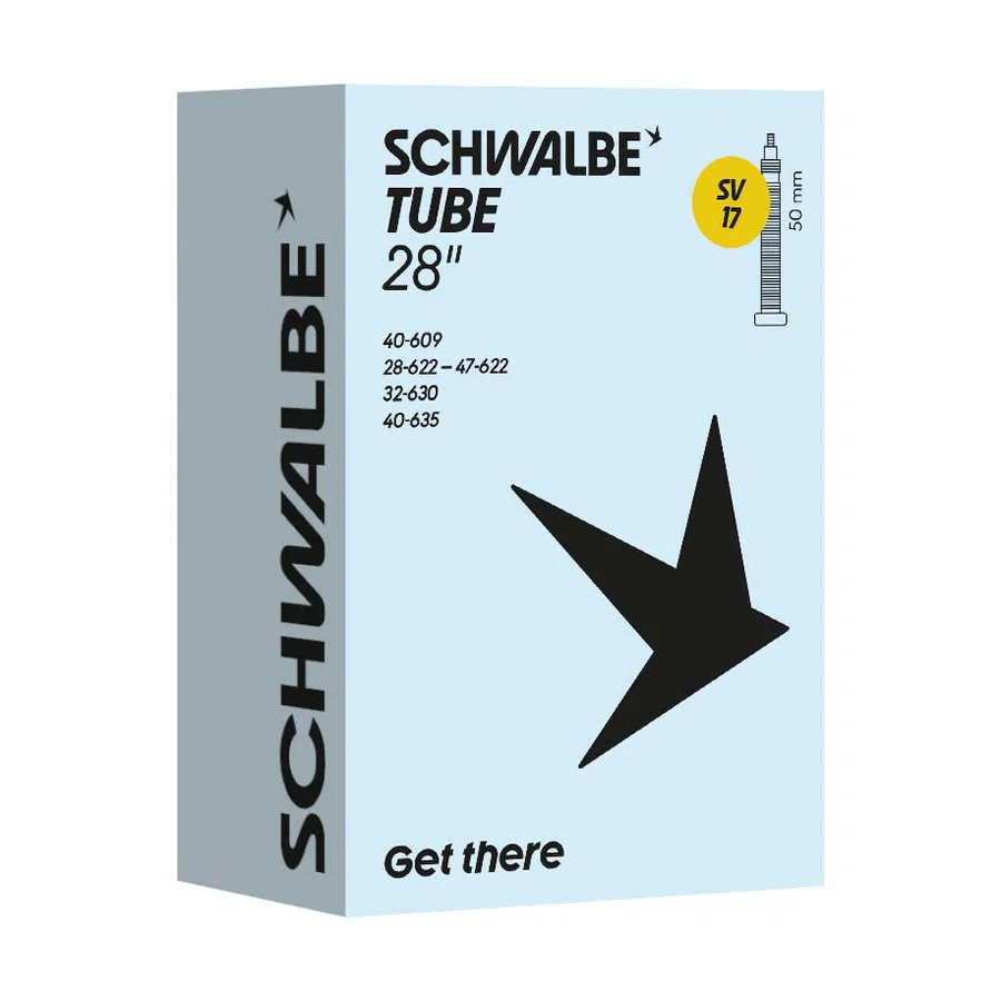 Schwalbe Fahrradschlauch SV Ventil Nr. 17  28" 50 mm 28/47-622/635