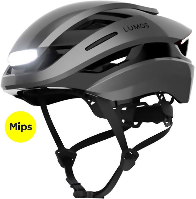 LUMOS Touren-/Cityhelm Ultra MIPS schwarz/Asche-grau M/L 54 - 61 cm