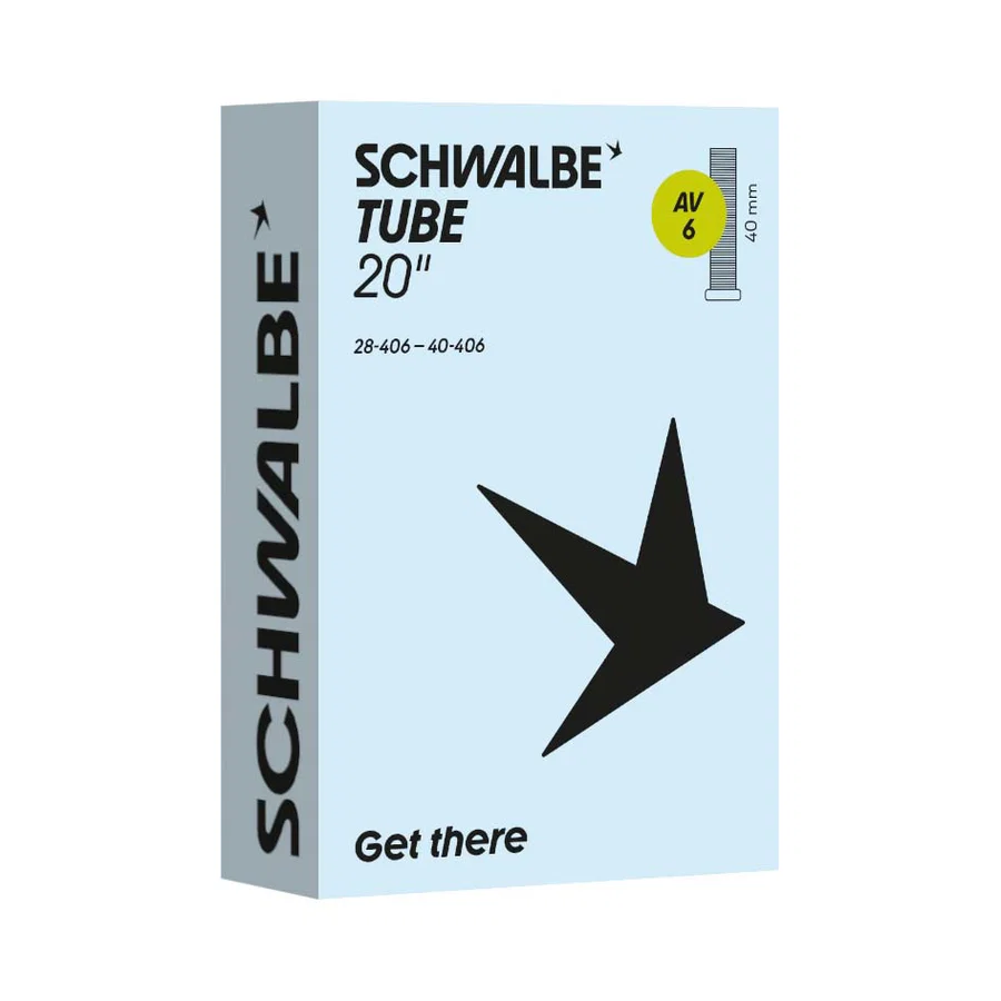 Schwalbe Fahrradschlauch AV Ventil Nr. 6 20" 40 mm 28/40-406