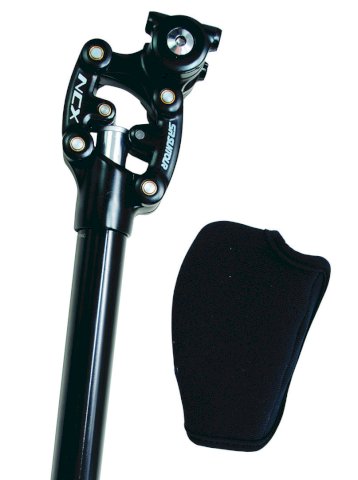 Suntour Federsattelstütze Parallelogramm SP12-NCX ca. 90-120 kg (hart) 27,2 mm schwarz 400 mm