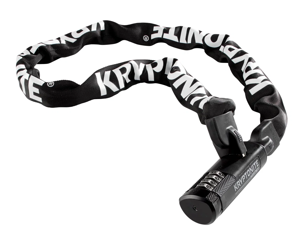 KRYPTONITE Kettenschloss Keeper 712 Combo I.C. 7 mm schwarz 120 cm