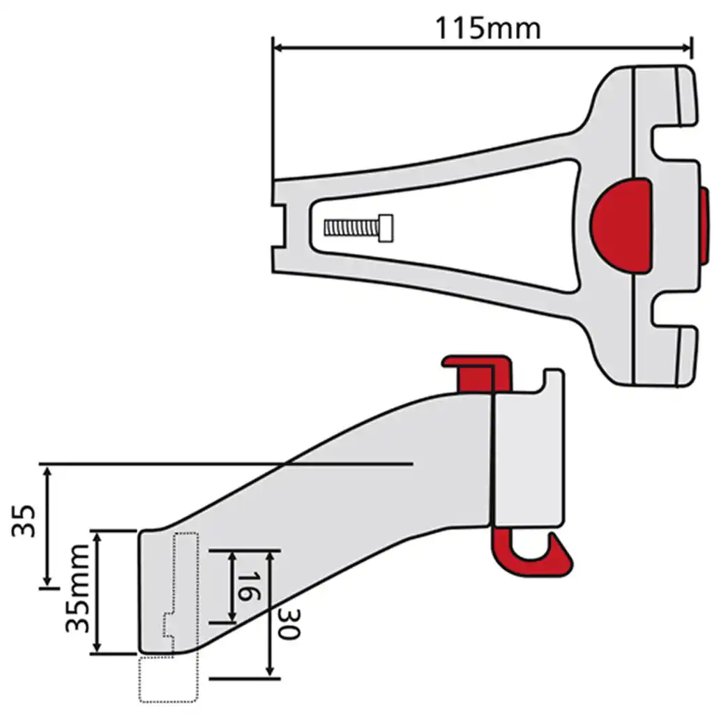 KLICKfix Lenker Adapter für Steuerrohr  schwarz