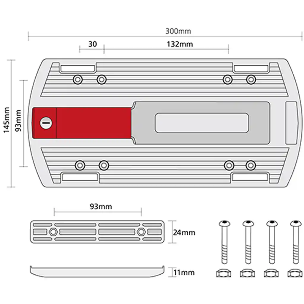 KLICKfix Gepäckträger Adapter   schwarz