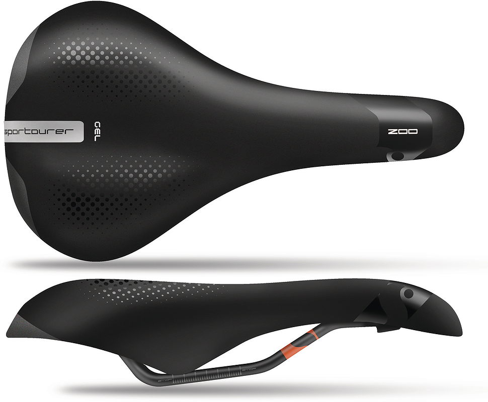 Sportourer Sport Sattel Zoo Gel Athletic  L276 x B160 mm / 410 g Unisex SB-Verpack