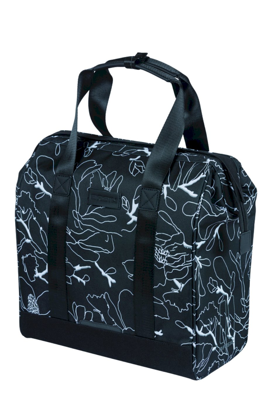 Basil Einkaufstasche Grand Shopper flower schwarz