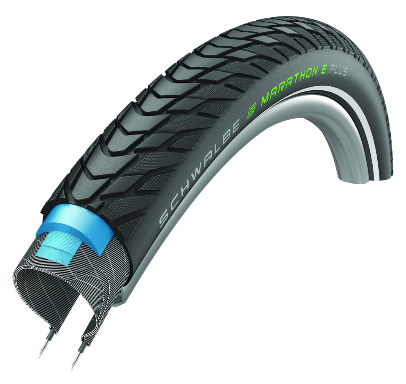Schwalbe Fahrradreifen Marathon E-Plus ADDIX HS498 schwarz Reflex 50-622 28x2,00 11159055.01