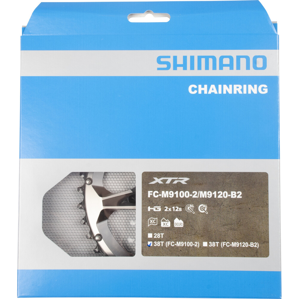 SHIMANO Kettenblatt XTR FC-M9100, FC-M9120 38 Zähne