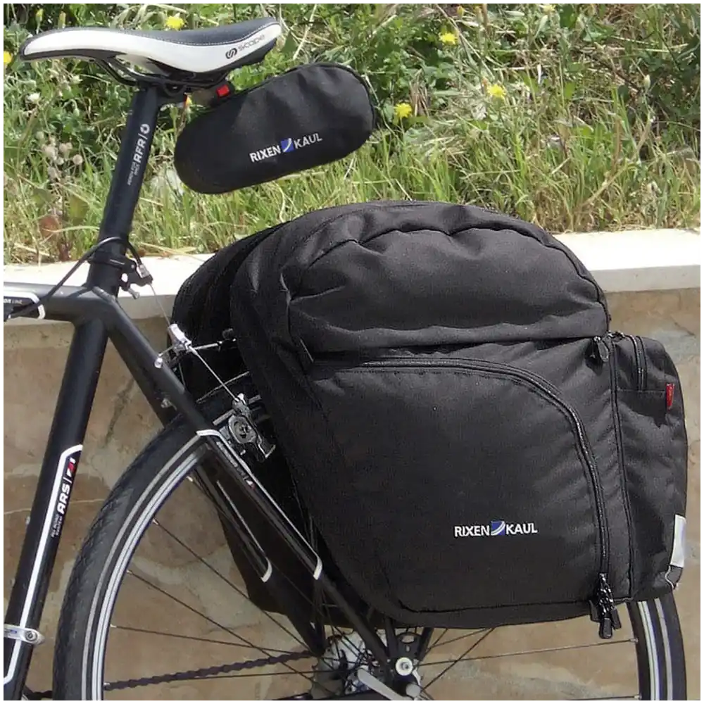 KLICKfix Backpack  schwarz Seitentasche