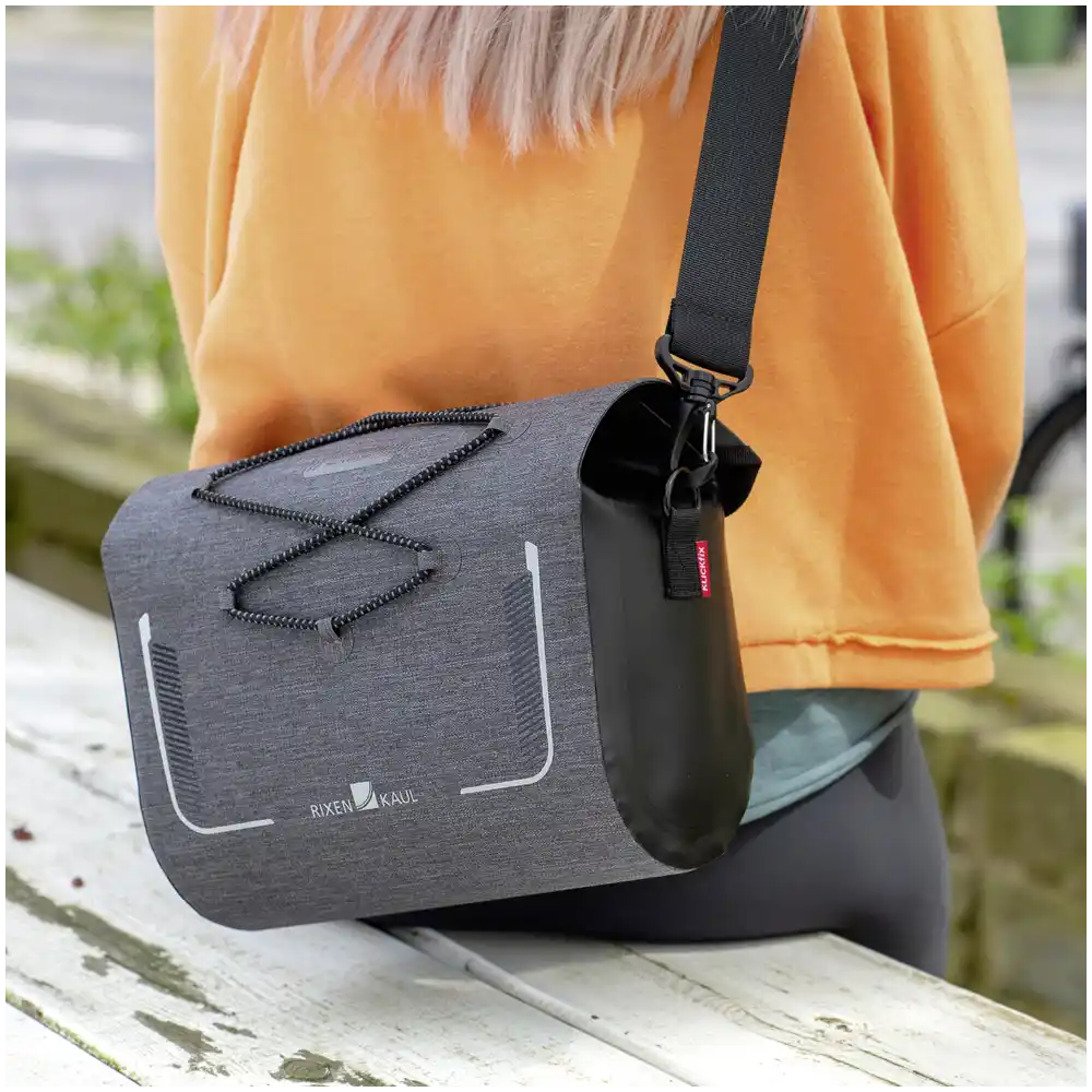 KLICKfix Baggy Waterproof  grau Lenkertasche